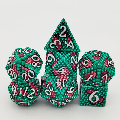 Python Texture Metal Dice Set Multi Face Masaüstü Oyunu#Dnd#Coc