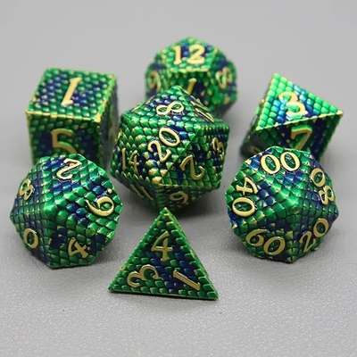 Python Texture Metal Dice Set Multi Face Masaüstü Oyunu#Dnd#Coc