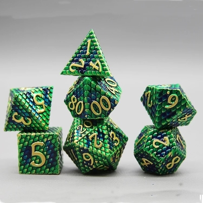 Python Texture Metal Dice Set Multi Face Masaüstü Oyunu#Dnd#Coc