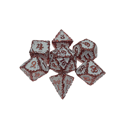 White Tree Vine Metal Multi Face Dice Set Masaüstü Oyunu#Dnd#Rpg#Coc