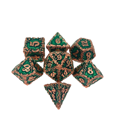 White Tree Vine Metal Multi Face Dice Set Masaüstü Oyunu#Dnd#Rpg#Coc