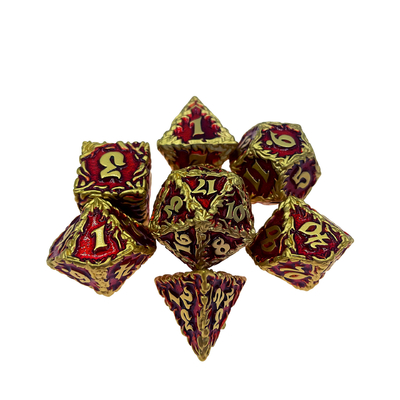 White Tree Vine Metal Multi Face Dice Set Masaüstü Oyunu#Dnd#Rpg#Coc