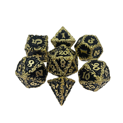 White Tree Vine Metal Multi Face Dice Set Masaüstü Oyunu#Dnd#Rpg#Coc