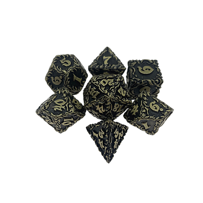 White Tree Vine Metal Multi Face Dice Set Masaüstü Oyunu#Dnd#Rpg#Coc