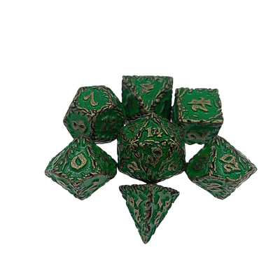White Tree Vine Metal Multi Face Dice Set Masaüstü Oyunu#Dnd#Rpg#Coc