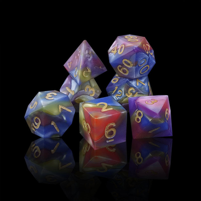 Üç Renkli Mermer reçine Rpg Çöpü Evrensel Logo ile