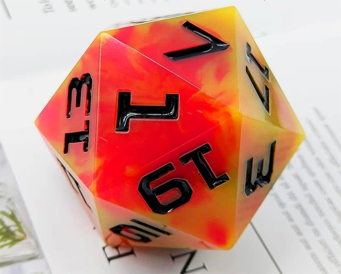Tek taraflı 20 taraflı Parlak reçine oyunu zar DND COC TRPG