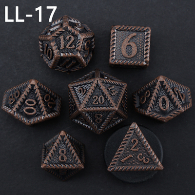 DND metal zarı, Ejderha ve Zindan çokgen RPG zarı, 7 masaüstü oyunu ejderha ölçeği zarı