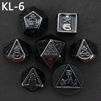 7 Skeleton Dice, Çoklu Yüzlü Dijital Renkli DND Tahta Oyunu, Ejderha ve Zindan