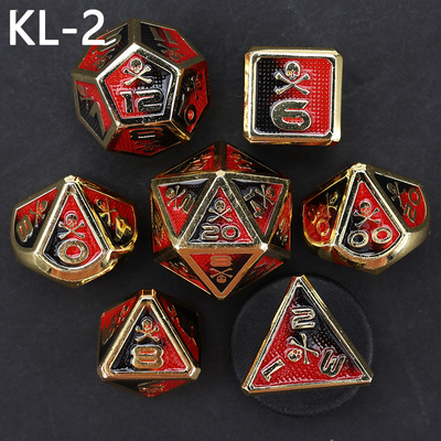 7 Skeleton Dice, Çoklu Yüzlü Dijital Renkli DND Tahta Oyunu, Ejderha ve Zindan