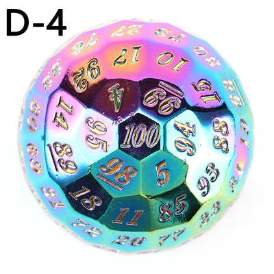 Renkli Katı 100D Metal Dice Set Dungeon ve Dragon DND # RPG # COC