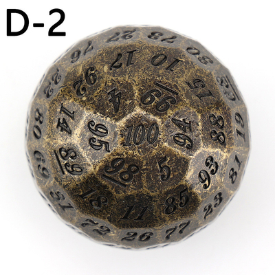 Renkli Katı 100D Metal Dice Set Dungeon ve Dragon DND # RPG # COC