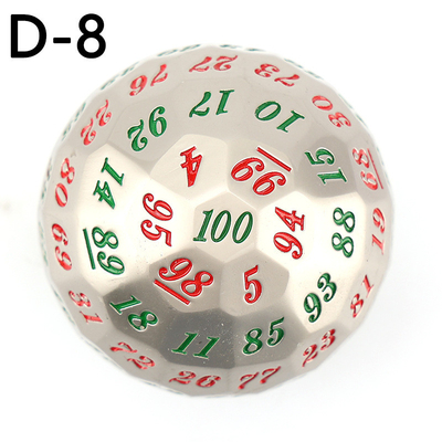 Renkli Katı 100D Metal Dice Set Dungeon ve Dragon DND # RPG # COC