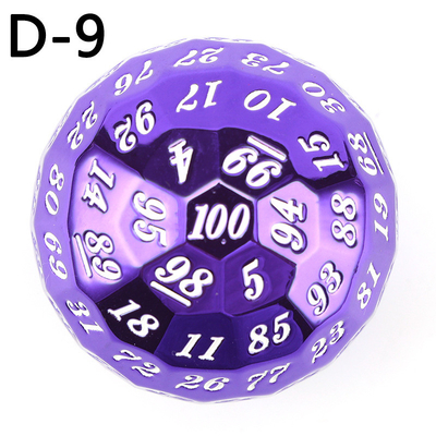 Renkli Katı 100D Metal Dice Set Dungeon ve Dragon DND # RPG # COC