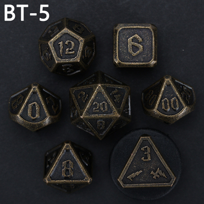 Özel metal ve plastik zar D20 oyunu D &amp; D çokgen DND zar seti RPG zar