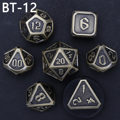 Özel metal ve plastik zar D20 oyunu D &amp; D çokgen DND zar seti RPG zar