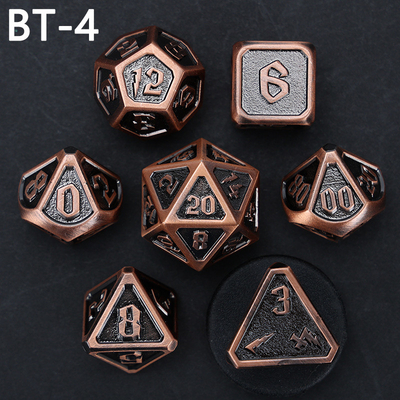 Özel metal ve plastik zar D20 oyunu D &amp; D çokgen DND zar seti RPG zar