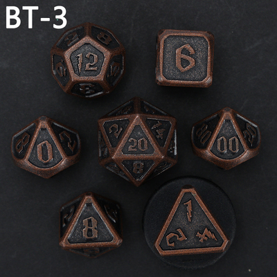 Özel metal ve plastik zar D20 oyunu D &amp; D çokgen DND zar seti RPG zar