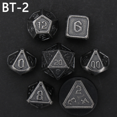 Özel metal ve plastik zar D20 oyunu D &amp; D çokgen DND zar seti RPG zar