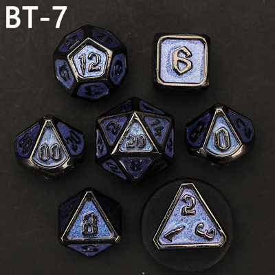 Özel metal ve plastik zar D20 oyunu D &amp; D çokgen DND zar seti RPG zar
