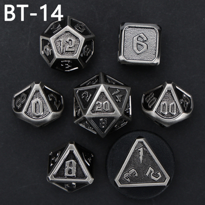 Özel metal ve plastik zar D20 oyunu D &amp; D çokgen DND zar seti RPG zar