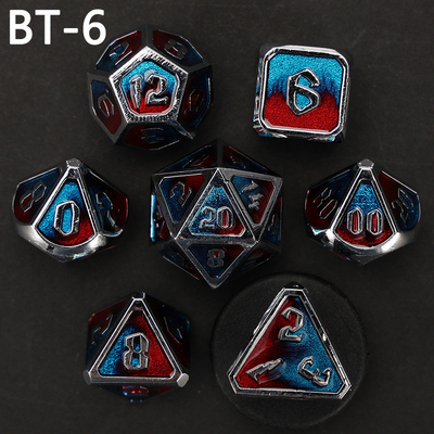 Özel metal ve plastik zar D20 oyunu D &amp; D çokgen DND zar seti RPG zar