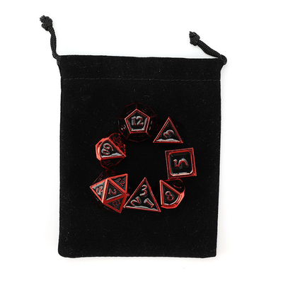 Özel metal katı zar D20 oyunu D &amp; D çokgen DND zar seti RPG zar