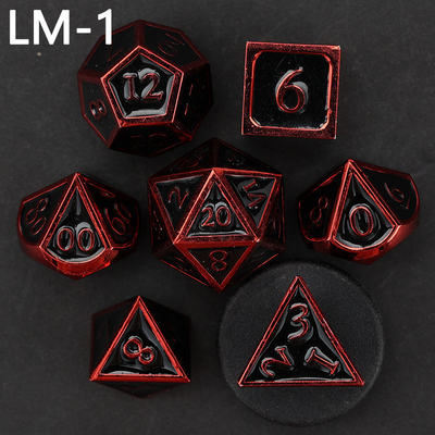 Özel metal katı zar D20 oyunu D &amp; D çokgen DND zar seti RPG zar