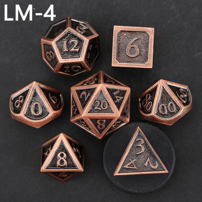 Özel metal katı zar D20 oyunu D &amp; D çokgen DND zar seti RPG zar