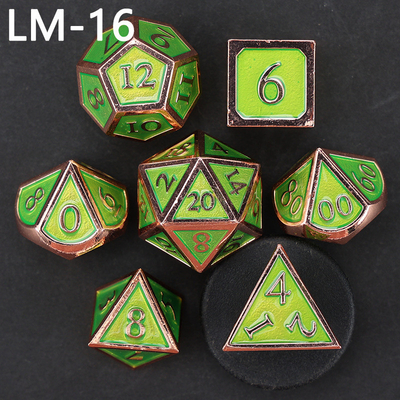 Özel metal katı zar D20 oyunu D &amp; D çokgen DND zar seti RPG zar