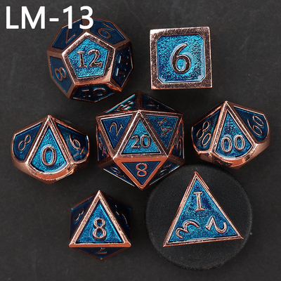 Özel metal katı zar D20 oyunu D &amp; D çokgen DND zar seti RPG zar
