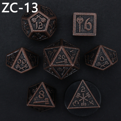 Özelleştirilebilir çokgen zar kümesi rol oynama zar oyunu RPG Zindan ve Ejderha zar kümesi masa oyunu