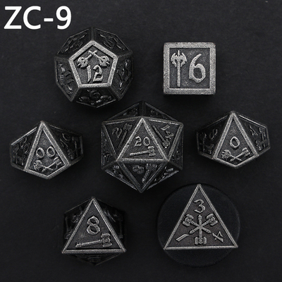 Özelleştirilebilir çokgen zar kümesi rol oynama zar oyunu RPG Zindan ve Ejderha zar kümesi masa oyunu