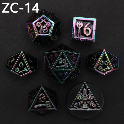 Özelleştirilebilir çokgen zar kümesi rol oynama zar oyunu RPG Zindan ve Ejderha zar kümesi masa oyunu