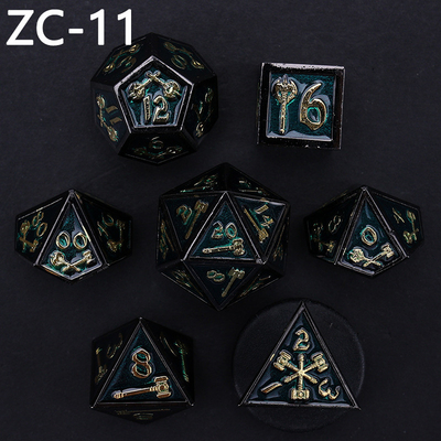 Özelleştirilebilir çokgen zar kümesi rol oynama zar oyunu RPG Zindan ve Ejderha zar kümesi masa oyunu