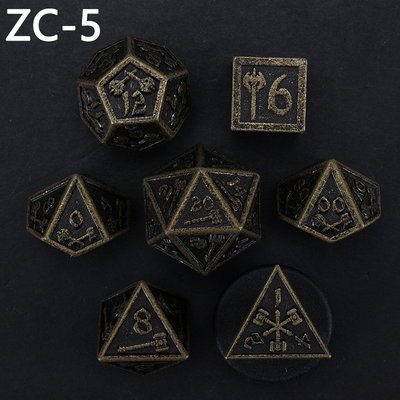 Özelleştirilebilir çokgen zar kümesi rol oynama zar oyunu RPG Zindan ve Ejderha zar kümesi masa oyunu