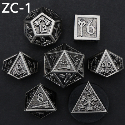 Özelleştirilebilir çokgen zar kümesi rol oynama zar oyunu RPG Zindan ve Ejderha zar kümesi masa oyunu