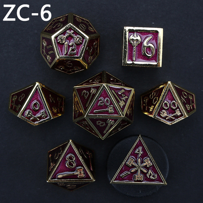 Özelleştirilebilir çokgen zar kümesi rol oynama zar oyunu RPG Zindan ve Ejderha zar kümesi masa oyunu