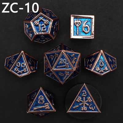 Özelleştirilebilir çokgen zar kümesi rol oynama zar oyunu RPG Zindan ve Ejderha zar kümesi masa oyunu