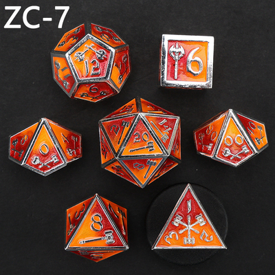 Özelleştirilebilir çokgen zar kümesi rol oynama zar oyunu RPG Zindan ve Ejderha zar kümesi masa oyunu