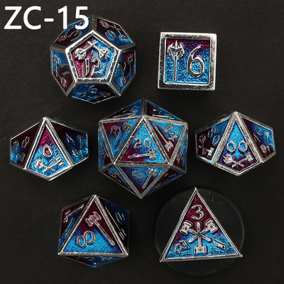 Özelleştirilebilir çokgen zar kümesi rol oynama zar oyunu RPG Zindan ve Ejderha zar kümesi masa oyunu
