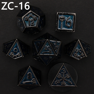 Özelleştirilebilir çokgen zar kümesi rol oynama zar oyunu RPG Zindan ve Ejderha zar kümesi masa oyunu