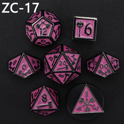 Özelleştirilebilir çokgen zar kümesi rol oynama zar oyunu RPG Zindan ve Ejderha zar kümesi masa oyunu