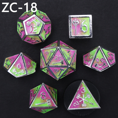 Özelleştirilebilir çokgen zar kümesi rol oynama zar oyunu RPG Zindan ve Ejderha zar kümesi masa oyunu