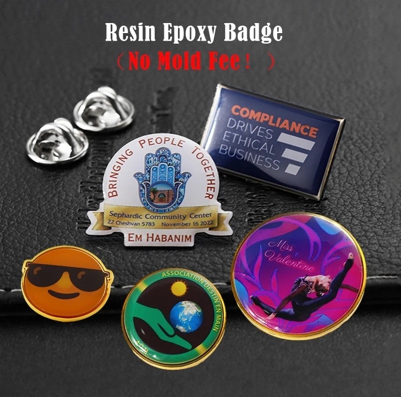 Altın Renkli Metal Rozet 2.5cm 2.8cm 3cm Metal Broş