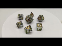 Kokusuz Taşınabilir Pembe Metal Zar, El Oyması Rol Oynama Zarı