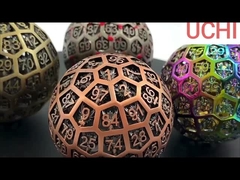 Metal zar D100 (DND) RPG topu yuvarlanma topları masaüstü çoklu makara ejderha ve zindan