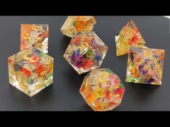 Aşınmaya Dayanıklı Reçine DND Zar El Dökme Çok Yüzlü Keskin Kenar