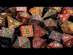 Solid Maze Metal Dice DND Ejderha ve Zindan COC