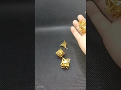 Geely çiçeği boş metal zar seti RPG ejderha ve zindan DND